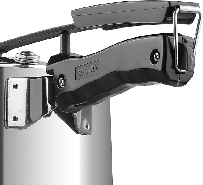 Vinod Pressure Cooker Stainless Steel – Inner Lid - 7 Liter – Sandwich Bottom – Indian Pressure Cooker – Induction Friendly Cooker – Best Used For Indian Cooking, Soups, and Rice Recipes, Quinoa