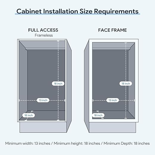 Pull Out Trash Can Under Cabinet & Under Sink - Heavy Duty Sliding Adjustable Cabinet Garbage Can Organizer, Requires Minimum Cabinets Opening 13" W X 18" D,Chrome Finish (Waste Bin Not Included)