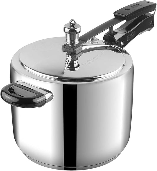 Vinod Pressure Cooker Stainless Steel – Inner Lid - 7 Liter – Sandwich Bottom – Indian Pressure Cooker – Induction Friendly Cooker – Best Used For Indian Cooking, Soups, and Rice Recipes, Quinoa