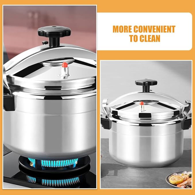 ABOOFAN Aluminum Pressure Cooker, 7L Pressure Canner Release Valve Aluminum Canning Pot Cooker Pot Stove Top Instant Pot
