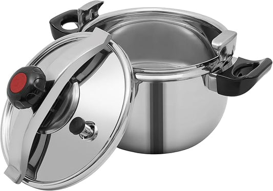 11 Quart Stainless Steel Pressure Cooker, 60Kpa Pressure Stewing Pot w/Alarm Device, Pressure Cooker Pot for Cooking, 3 Heavy Security Systems,Works on All Stovetops(Induction Compatible)(11L/11.62Qt)
