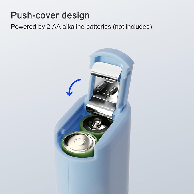 Powerful Electric Milk Frother, Battery Operated Drink Blender, Foam Maker Mixer, Milk Frother Handled for Coffee, Latte, Matcha, Protein Powder (Blue)