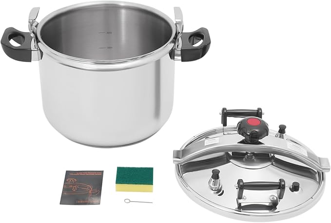42 Quart Stainless Steel Pressure Cooker, Commercial Stove Top Pressure Cooker, Pressure Stewing Pot, Compatible with Gas & Induction Cooker