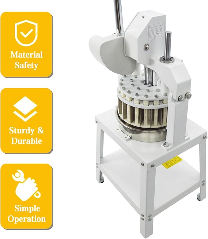 TECHTONGDA Commercial Dough Divider Manual 40PCS Dough Dividing Machine 0.95-5.08oz Hand Press Dough Pastry Cutter Bread Maker Bakery Tool