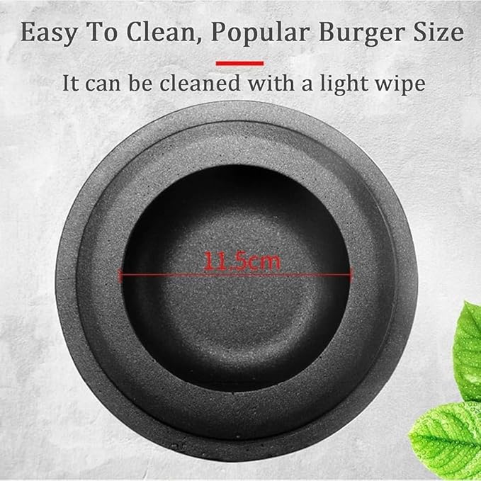 Non-Stick Commercial Hamburger Press - Electric Panini Maker with Adjustable Temperature 50-300℃ - Ideal for Waffles, Ice Cream Sandwiches & Grilled Burgers