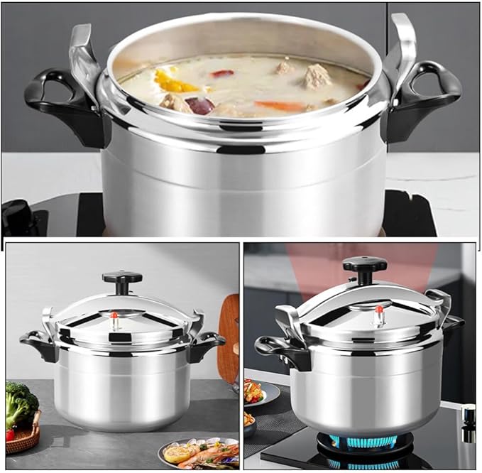 ABOOFAN Aluminum Pressure Cooker, 7L Pressure Canner Release Valve Aluminum Canning Pot Cooker Pot Stove Top Instant Pot
