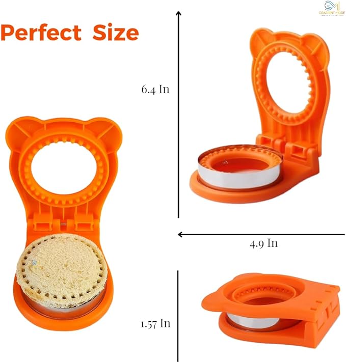 Sandwich Cutter and Sealer, Sandwich Cutter for Kids, Uncrustables Sandwich Maker, Bread Cutters Sandwich DecrusterGreat for boys girls kids Bento Box Lunch Box