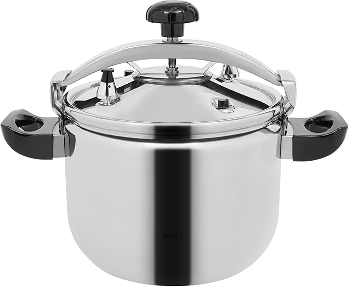 27 Quart Stainless Steel Pressure Cooker, 60Kpa Pressure Stewing Pot w/Alarm Device, Pressure Cooker Pot for Cooking, 3 Heavy Security Systems,Works on All Stovetops(Induction Compatible)(26L/27.47Qt)