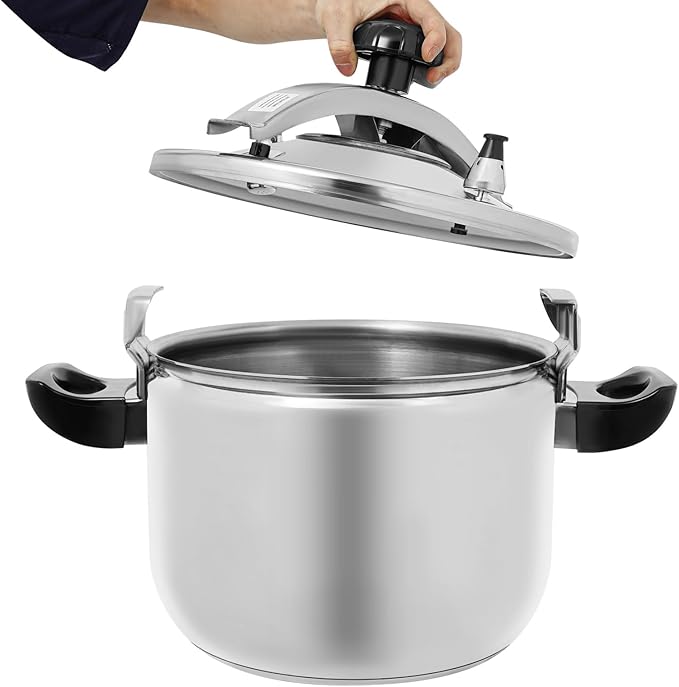 Safety Stainless Steel Pressure Cooker, 27.47 Qt with Release Valve & Multiple Protective Devices, Cooking Pressure Canner for Steam, Canning, Stewing on All Stovetops