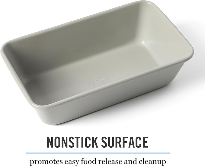 Martha Stewart Gallen 9 Inch Nonstick Carbon Steel Loaf Pan - Cool Grey