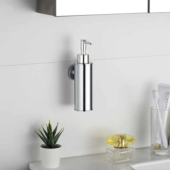 BGL Soap Dispenser Stainless Steel 304 Chrome Wall Mount Liquid and Soap Dispenser for Kitchen and Bathroom