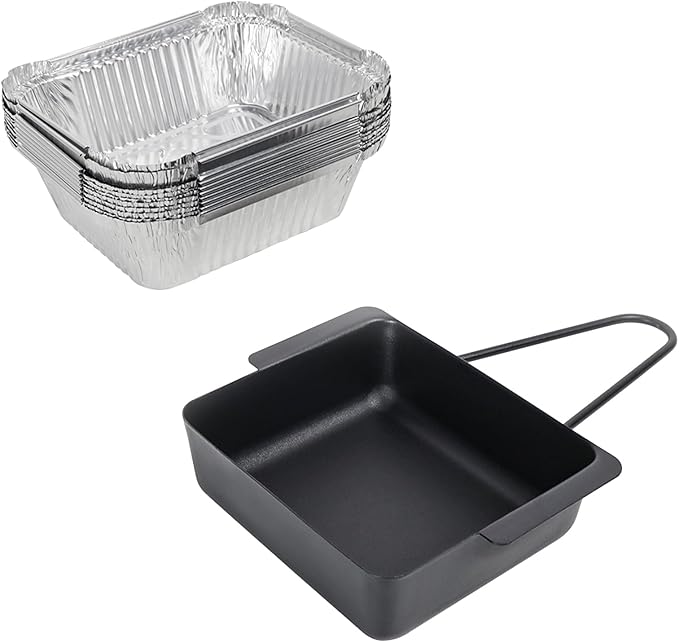 Grill Drip Pan for Nexgrill 720-0830X 720-0830H 720-0888 720-0888S 720-0896B 720-0896 Grease Tray Replacement Pars for Cuisinart CGG-7400 with 15 Pack Aluminum Foil Liners