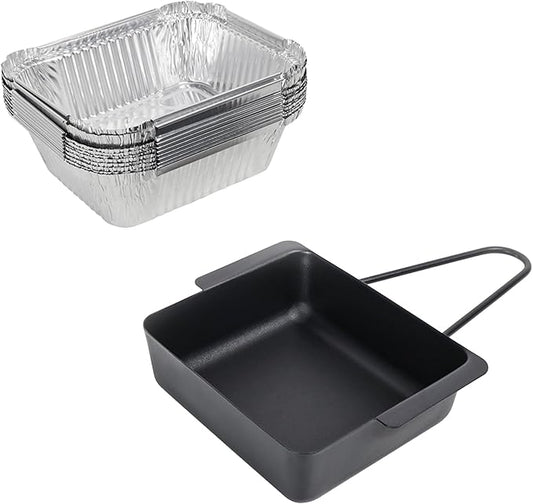 Grill Drip Pan for Nexgrill 720-0830X 720-0830H 720-0888 720-0888S 720-0896B 720-0896 Grease Tray Replacement Pars for Cuisinart CGG-7400 with 15 Pack Aluminum Foil Liners