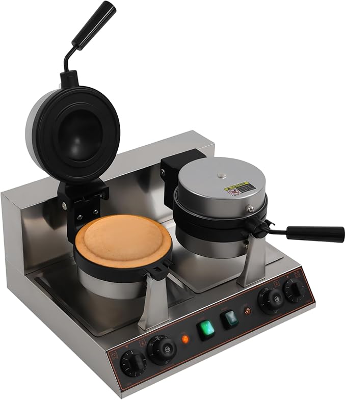 Burger Waffle Maker,Electric Burger Waffle Maker Machine for Home Use,Burger Waffle Makers, Hamburger Sandwich Machines Non-stick Panini Press Waffles Machine with Timer & Temp Control (2400W)
