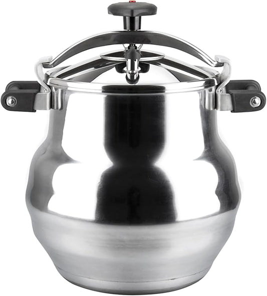 Magefesa Alustar 23.2-Quart Aluminum Pressure Cooker – Extra-Thick Construction, Thermodiffusion Base, 3 Safety Systems, Professional-Grade