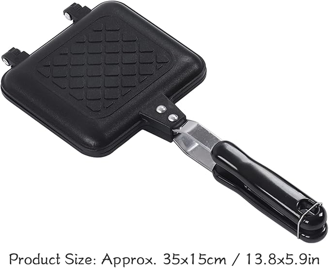 CHICIRIS Sandwich Maker, Non-Stick Breakfast Sandwich Maker Frying Pan, Double Sided Panini Press Sandwich Maker, Grid Pattern