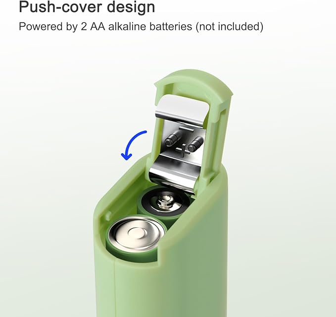 Powerful Electric Milk Frother, Battery Operated Drink Blender, Foam Maker Mixer, Milk Frother Handled for Coffee, Latte, Matcha, Protein Powder (Green)