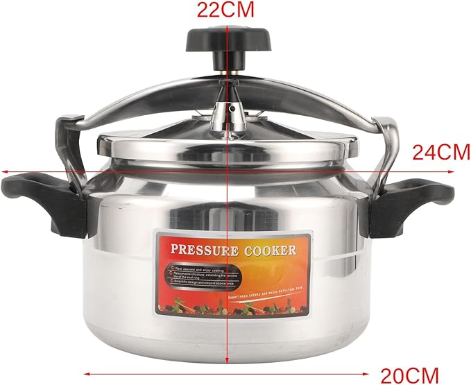 Pressure Cooker, 3/4 / 5 Liters Aluminum Explosion Proof Pressure Canner for Home and Commercial Use, with Easy Opening & Closing Lid for Gas, Electric, or Stoves ()