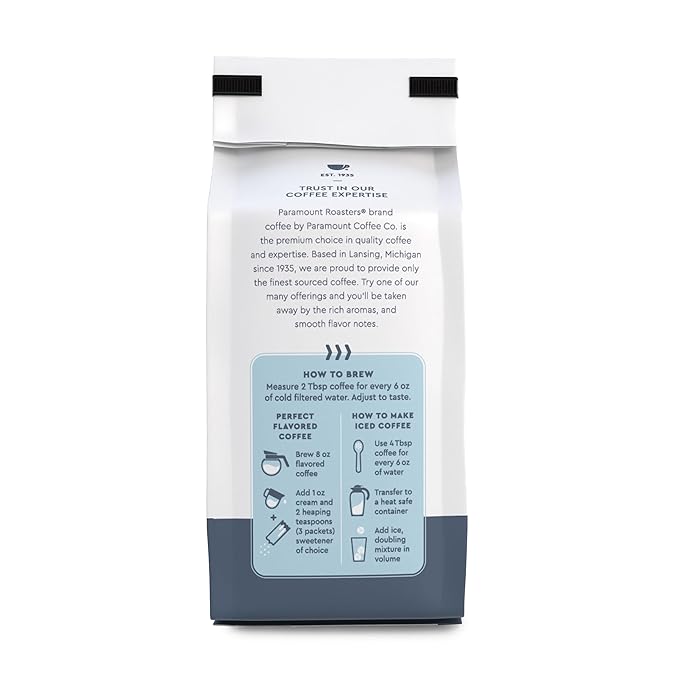 Paramount Roasters Cinnamon Hazelnut Ground Coffee, 12oz medium roast