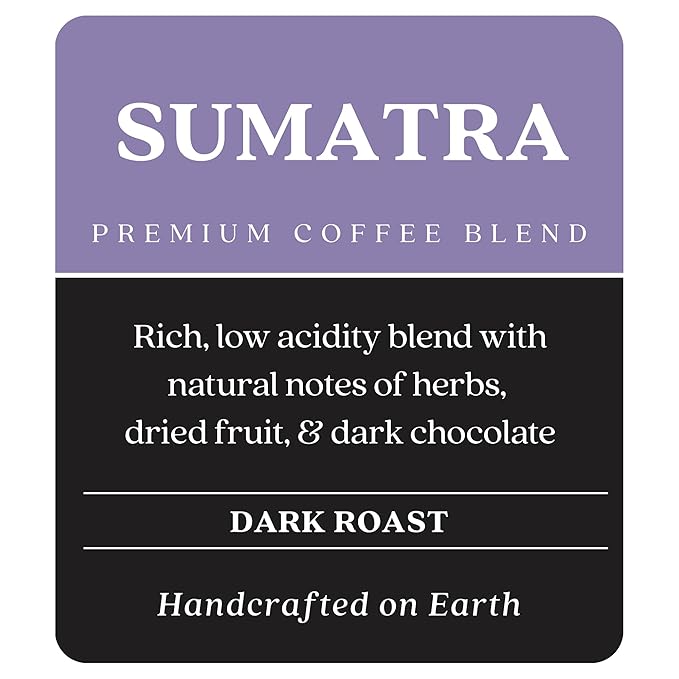 Copper Moon Dark Roast Whole Bean Coffee, Sumatra Blend, 2 Lb (Pack of 2)