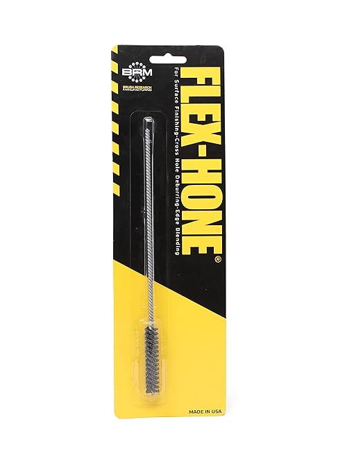 Brush Research BC8M60 FLEX-HONE®, 0.315" (8mm) Diameter, 60 Grit, Silicon Carbide, for Mild Steel, Stainless Steel, Cast Iron and Softer Ferrous Materials