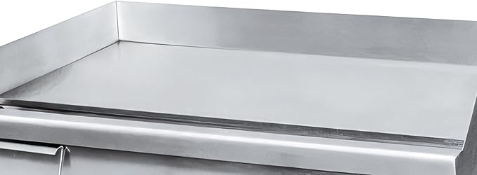 Adcraft 30" Countertop Electric Griddle with Thermostatic Controls and Heavy Duty with Temperatures ranging from 120-570 Degrees, NSF Certified, 220V, 30-inch, Stainless Steel
