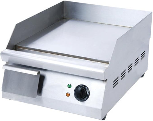 Adcraft 16" Countertop Electric Griddle with Thermostatic Controls and Heavy Duty with Temperatures ranging from 120-570 Degrees, NSF Certified, 220V, 16-inch, Stainless Steel