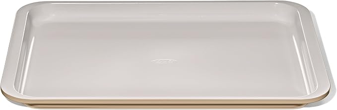OXO Good Grips Non-Stick Pro Ceramic Coated Metal Bakeware Half Sheet Pan – Biscuit