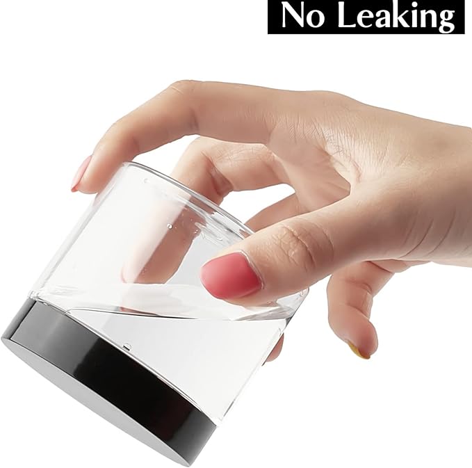 TUZAZO 48 Pack 6 Oz Plastic Container Jars with Lids and Labels BPA Free, Empty Round Clear Cosmetic Containers Plastic Slime Jars for Lotion, Cream, Ointments, Body Butter, Travel Storage (48)
