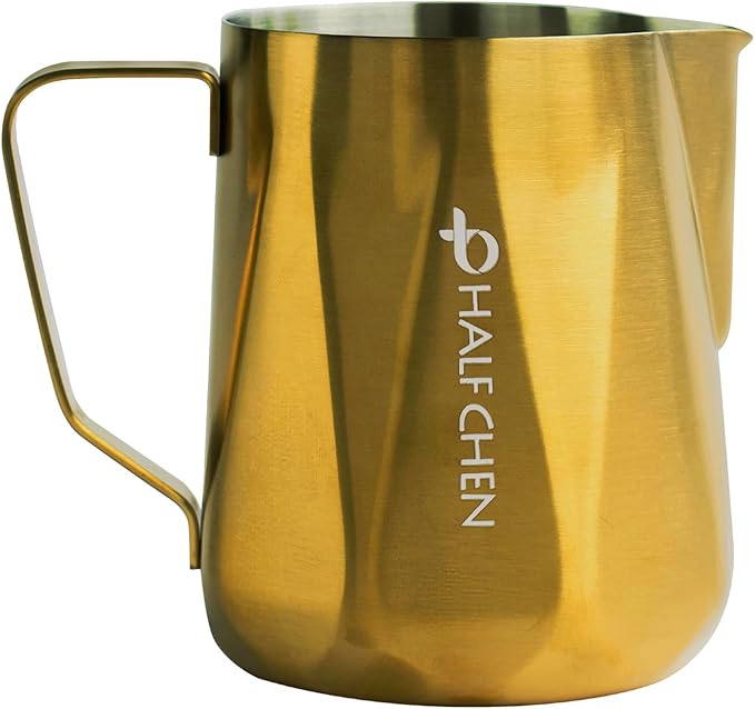 Milk Frothing Pitcher,350ml/600ml Milk Milk Frothing Cup Stainless Steel Kettle (12oz/20oz) Coffee Bar Cappuccino Espresso Machine Accessories Barista Tools (20 Ounces)