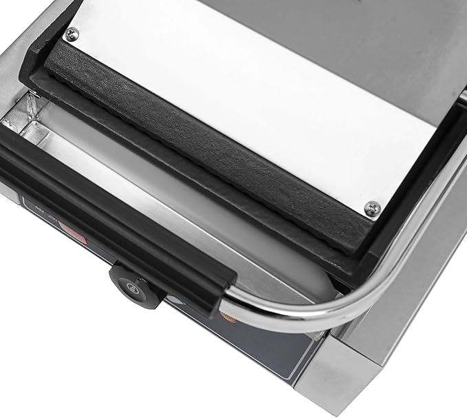 JOMCYDM 1800W Electric Stainless Steel Sandwich Maker, Sandwich Machine Pannini Maker,Commercial Sandwich Panini Press Grill to Grill Bread, Panini Sandwiches, Hamburgers, Chicken, Beef