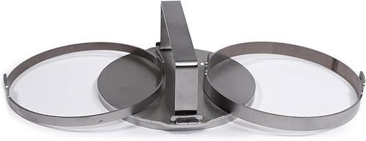 Burger Patty Smasher, Adjustable Stainless Steel Patty Press with 3 Ring Inserts for Perfect Smashburgers