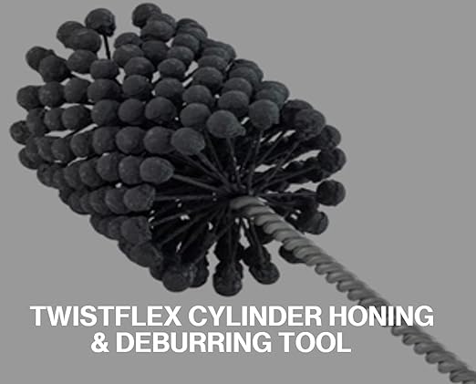 TwistFlex 3-1/4” (83mm) 320 Grit Silicon Carbide Cylinder Hone 77-83mm, Bores 2.99”-3.27” for KX250F 2004-18, YZ250F 2001-18, CRF250R 2004-18, WR250F 2001-09, RMZ250 2004-18, RZR 800 EPS 2011-14