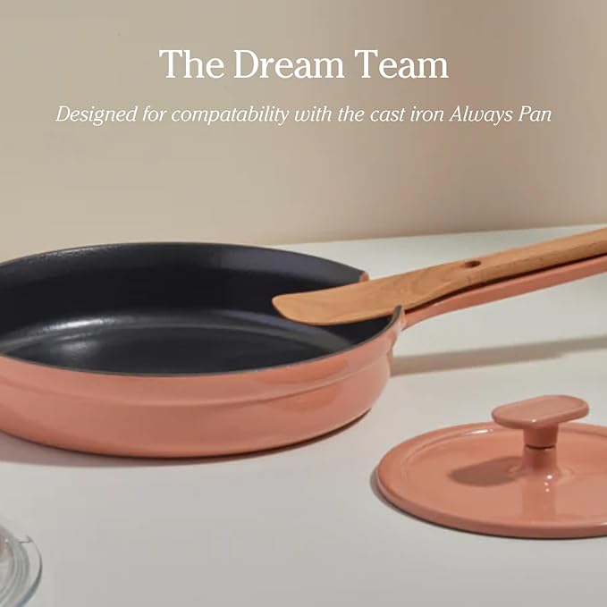 Our Place Grill Press - Cast Iron Add-On for Perfect Searing, Crispy Cooking | Heat-Resistant, Easy-Clean | Compatible with Cast Iron Always Pan | Spice