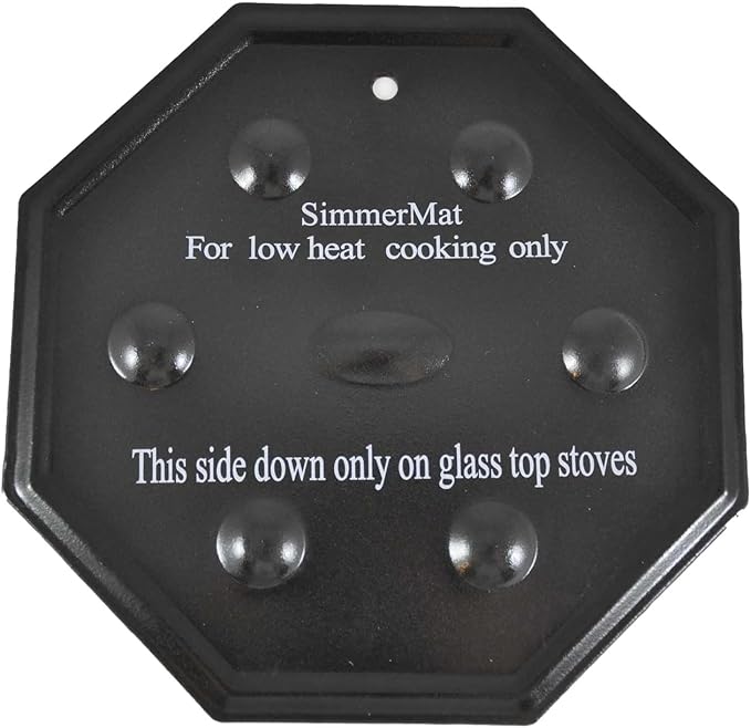 SimmerMat Heat Diffuser - Flame Diffuser Stove Cover Ring - Fire Diffuser for Any Type of Electric or Gas Stove - Dishwasher Safe Stove Top Cover - Steel Plates for Simmering and Slow Cooking - 3 Pack