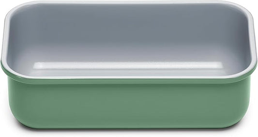 Caraway Non-Stick Ceramic 1 lb Loaf Pan - Naturally Slick Ceramic Coating - Non-Toxic, PTFE & PFOA Free - Perfect for Pound Cakes, Breads, & More - Sage