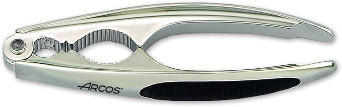 Arcos Kitchen Accessories Set, 5-Piece for Versatile Use, Includes Peeler, Nutcracker, Corkscrew, Garlic Press, Can Opener, Zinc Alloy, Chrome Finish, Gift Box, Silver