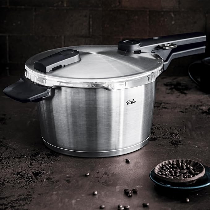 Fissler Vitaquick Premium Pressure Cooker Set, 8.5 Quart and Glass Lid