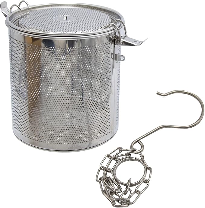 6.3 inch Stainless Steel Tea Ball Seasoning Strainer Infuser Spice Seasoning Strainer Brewing Basket for Kitchen Restaurant