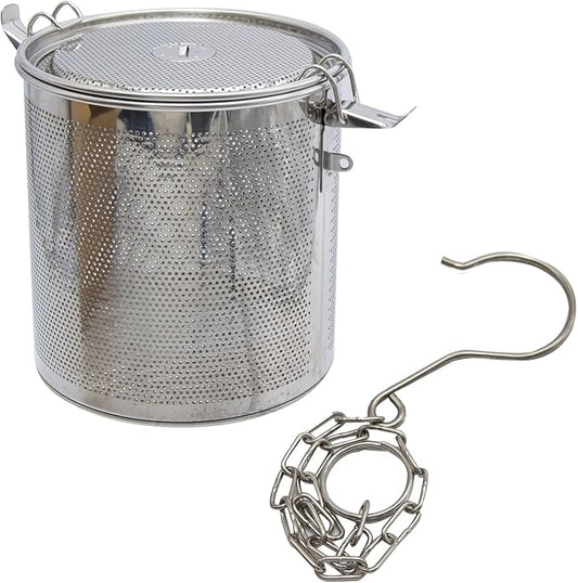 6.3 inch Stainless Steel Tea Ball Seasoning Strainer Infuser Spice Seasoning Strainer Brewing Basket for Kitchen Restaurant