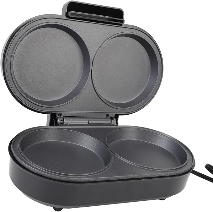 Electric Pancake Maker Griddle, 850W NonStick Small Electric Grill, Efficient for Home (110V US Plug)