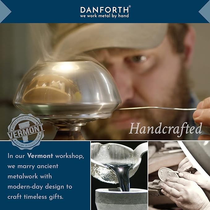 DANFORTH - Dragonfly Pewter Tea Infuser - Handcrafted Pewter - Dragongly Charm Made In USA