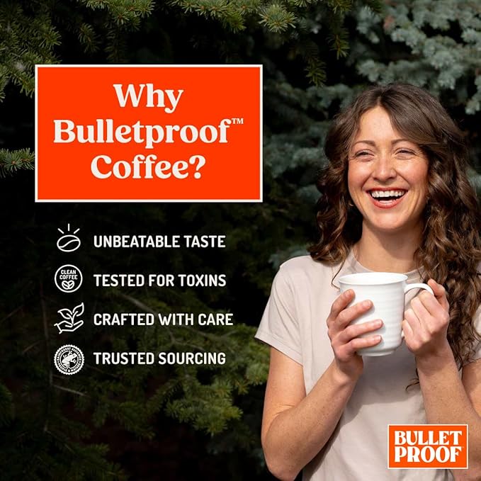 Bulletproof French Kick Dark Roast Ground Coffee, 12 Ounces, 100% Arabica Beans, Clean Coffee Tested for Toxins, Packaging May Vary