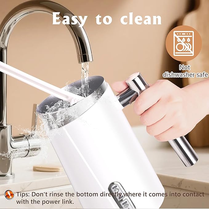 Electric Milk Frother, Milk Frother and Steamer, Automatic 4-in-1 Electric Milk Steamer, Warm and Cold Foam For Coffee,Latte, Cappuccino
