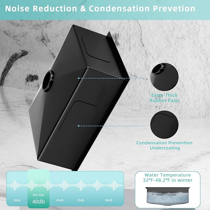 Top-mount Kitchen Sinks,33X22 Inch Drop in Black Single Bowl,9 Inch Deep Handmade Overmount Kitchen Sink, T304 Stainless Steel Nano Black Workstation Sink and Faucet with Accessories