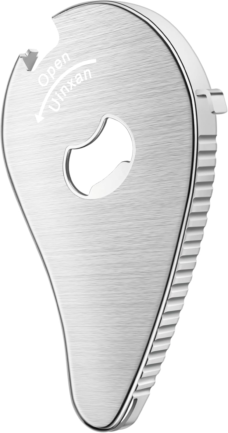 Jar Bottle Can Opener for Weak Hand & Seniors with Arthritis - Easy Twist Off Caps (0.6"-2.7") & Pull Tab Seals,Unique Kitchen Gadget,Multi,Portable Christmas Gifts for Elderly/Women/Men
