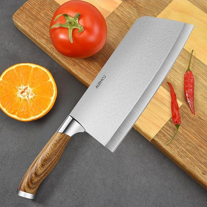 Kitchen Knife Set 6 Piece, Stainless Steel Knife Set, Professional Chef Knives Set, Sharp Knives for Kitchen, Durable Knives with Ergonomic Plastic Handle