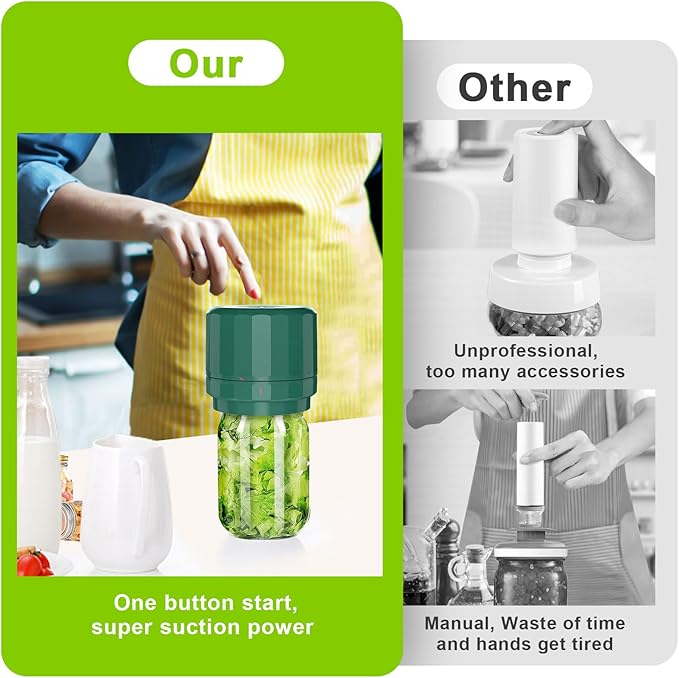 UNIVER M11 Electric Mason Jar Vacuum Sealer Kit - Vacuum Sealer for Wide & Regular Mouth Canning Jars