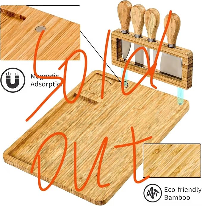 Cutting Board Wood Chopping Board Double Sided Charcuterie Boards Serving Board Kitchen Essential House Warming Hostess Host Gift Serving Tray for Christmas Wedding Birthday Anniversary Silver