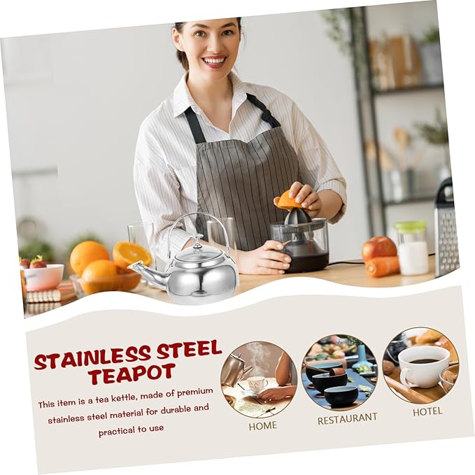Stainless Steel Stovetop Tea Kettle - Whistling, Wear-resistant, Home Supplies